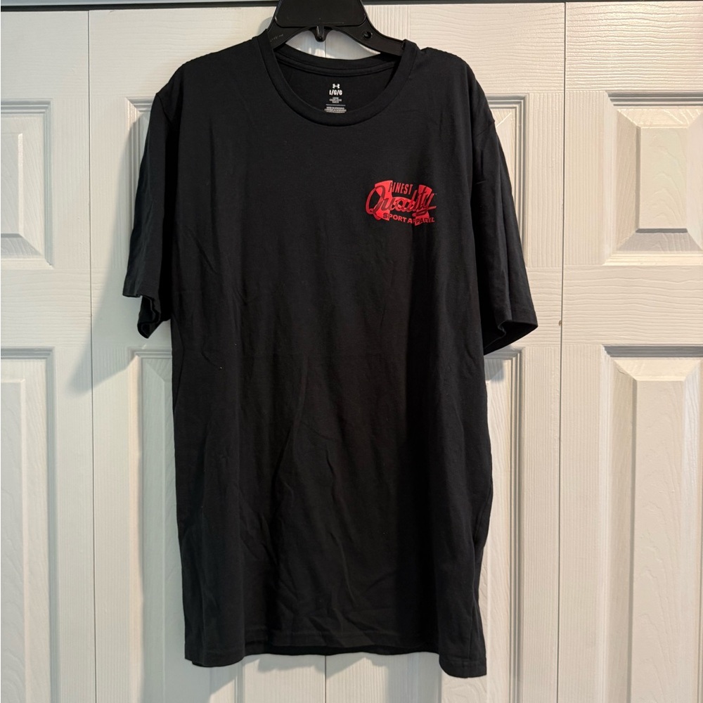 Under Armour Black Tee with Red Graphic